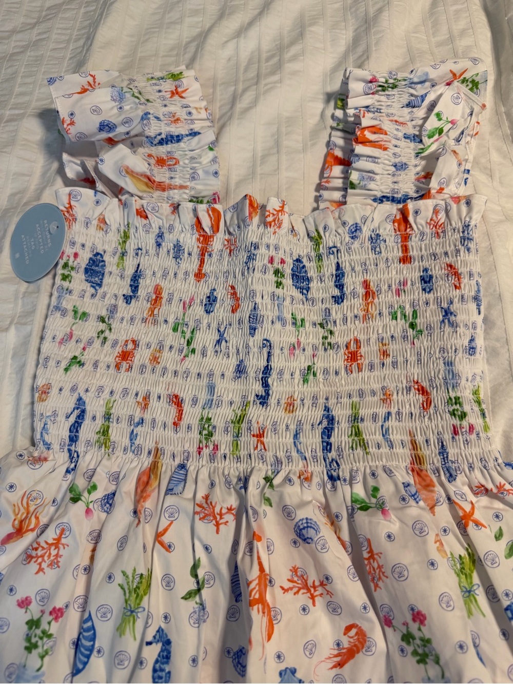 Hill House Nantucket Seas Exclusive Ellie Nap Dress NWT Medium - Picture 2 of 7